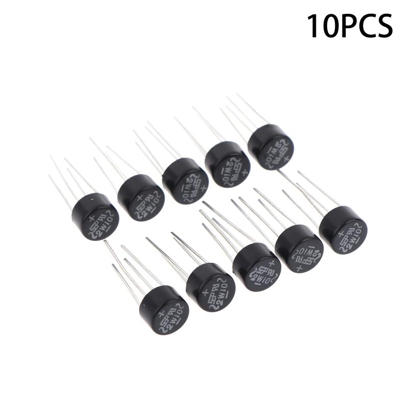 

10/20/30 шт. Новий 2W10 2A/1000V Діодний Міст-Випрямляч Круглий Міст-Випрямляч Стек-Міст