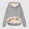 Sudadera Cálida de Felpa para Mujer con Forro Polar Invierno Manga Larga Cálida Terciopelo Jerséis Reversibles Sudaderas Para Mujer Ropa de Casa