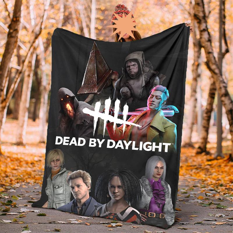 Dead Daylight Flannel Blanket Soft Warm All-Season Throw, Design for Camping, Car Travel, Hiking Sofa, Bed, Office Perfect Gift for Parties