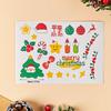 2024 Christmas Cake & Dessert Decoration Stickers - Merry Christmas Theme.