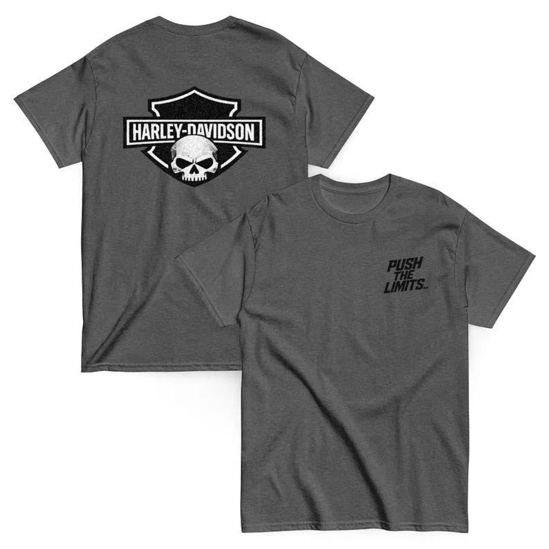 Unisex Push the Limit Harley-Davidson Classic Short Sleeve Tee XXXXL