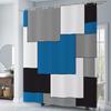 Spliced digital printed fabric shower curtains, thickened waterproof bathroom curtains and bathroom partition curtains