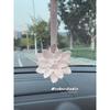 Bauhinia Auto-Rückspiegel-Anhänger Ornamente Hochwertige Mädchen Auto-Innenraum-Ornamente Duftender Stein Aromatherapie