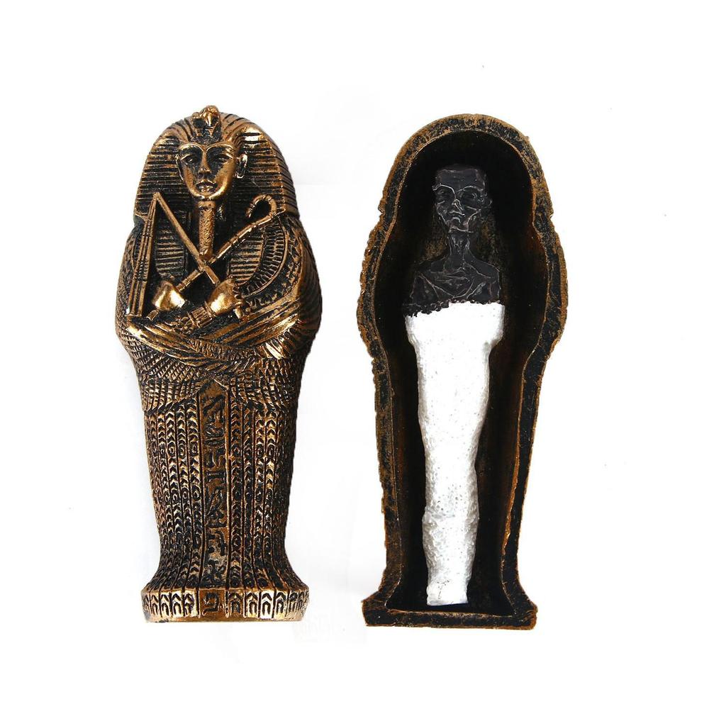 Pharaoh Queen Mummy Coffin Resin Flower Pot