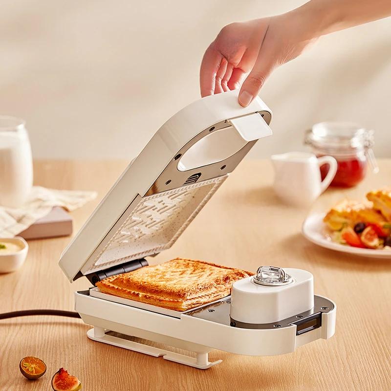 220V Elektrischer Sandwichmaker Waffelmaschine Toaster Backautomat Frühstücksmaschine Pfannkuchen Donuts Sandwichera