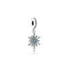 Shimmering Snowflake 925 Silver Jewelry Accessories Women Jewelry Blue 791761NBLMX