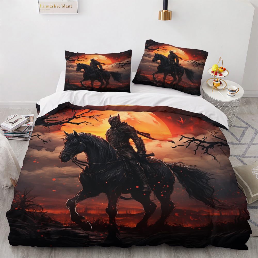 Unicorn Duvet Cover Set For Boys Queen Size Lightweight Down Quilt Covers Bedroom Decor 2 Pillowcases 1 Duvet Cover No Comforter