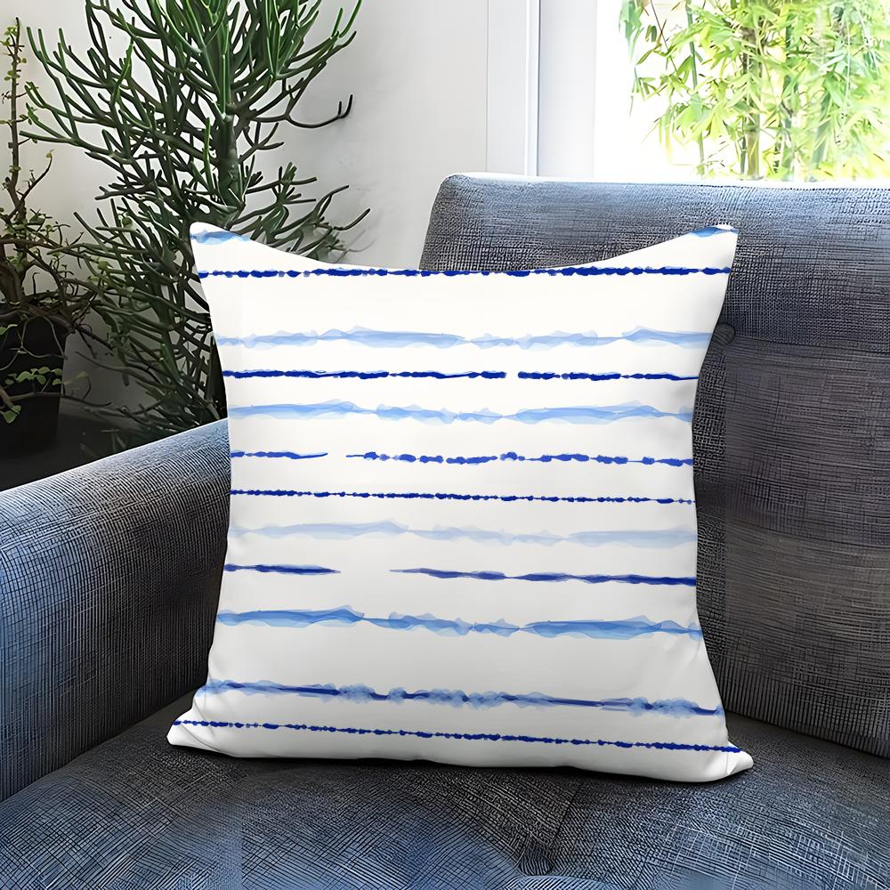Stripes intersecting Cushion Cover Comfortable Reversible Pillow Cover Ideal for Car Sofa Bedroom Beyond