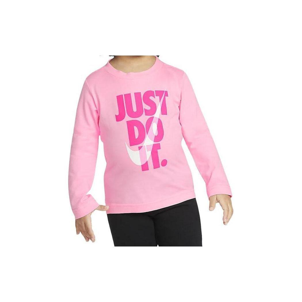 

Nike Casual Sports Suit Letter Pattern Long Sleeve T-Shirt Long Pants Kids suit DJ3993-666 4T