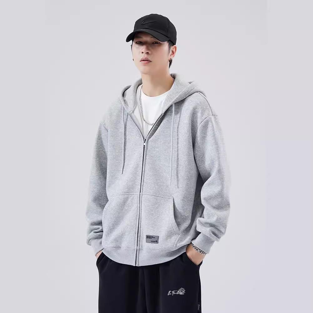 

Весенний кардиган с капюшоном на молнии, свитер для мужчин и подростков, спортивная одежда, флис, модная повседневная американская куртка 5XL