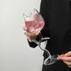 INS-Stil Rosewein-Glas, Eleganter hoher Stiel Rotwein-Kelch für Champagner, Cocktails & Romantisches Essen