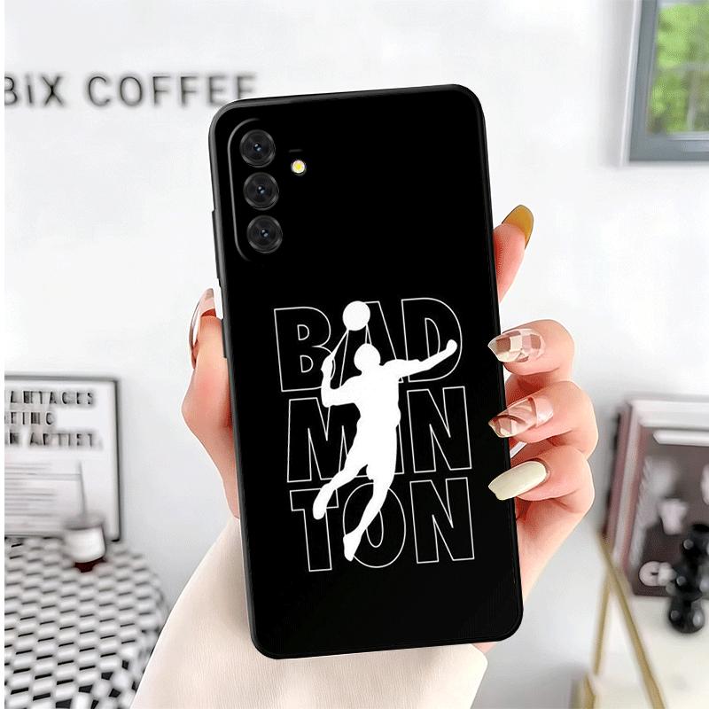 Badminton Sport Soft Phone Case for Samsung A17 A37 A57 A16 A26 A36 A56 A15 A25 A35 A55 A14 A24 A34 A54 A13 A23 A33 A53 A52 A12
