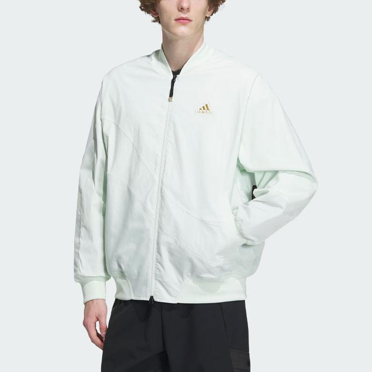 Adidas FW23 CNY Dragon Pattern Embroidered Stand Collar Jacket Men Jacket Crystal-Blue IZ1615