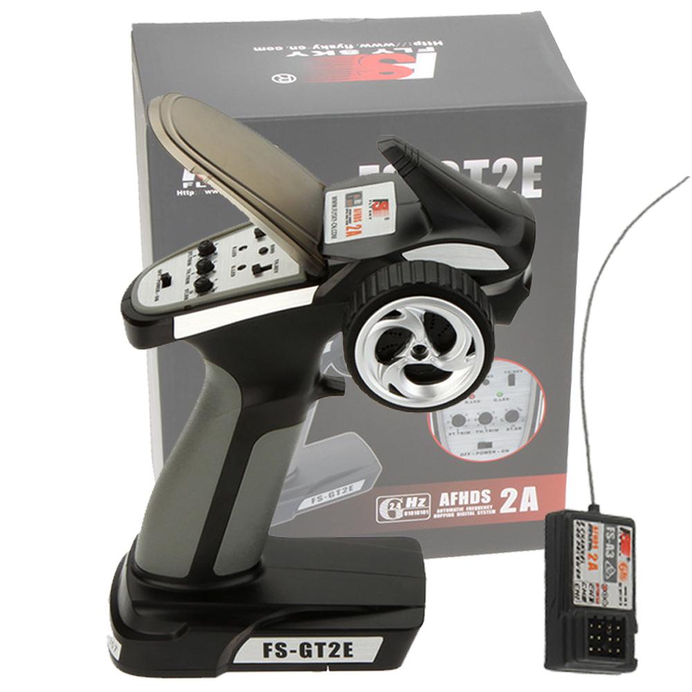 Flysky GT2E 2.4g 2CH Radio System Transmitter AFHDS 2A with Reverse function for RC Car Boat
