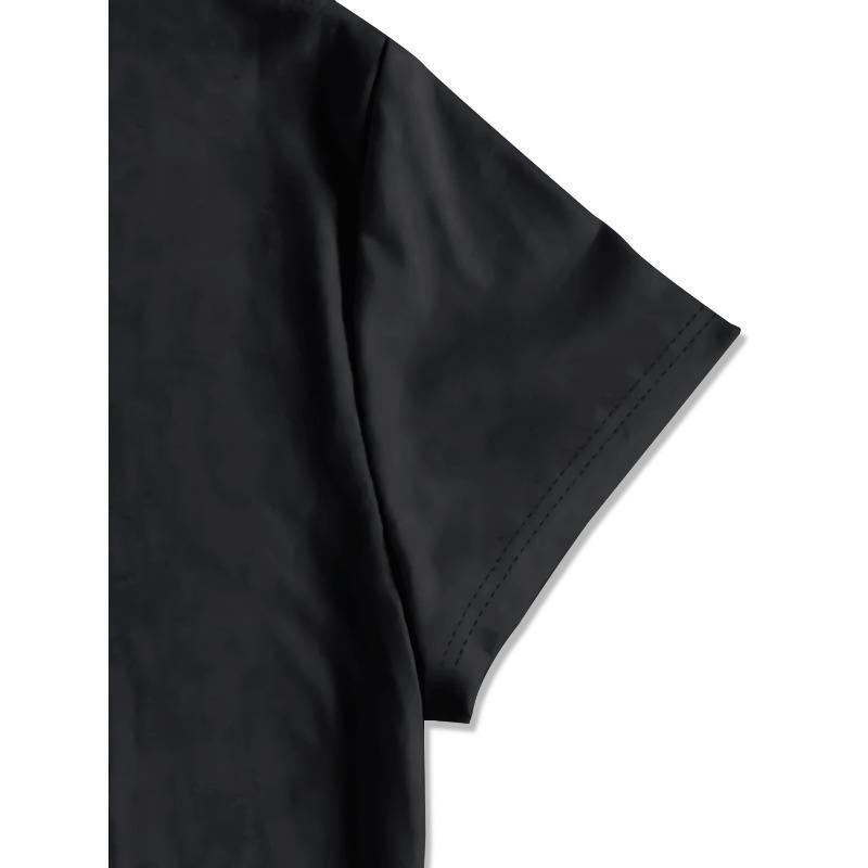 Europäische Größe Damen Übergröße Grafik-T-Shirt Weiches Stretch-Rundhals-T-Shirt mit MAMA Schleifen-Design in Schwarz & Rosa Leopardenmuster Lässig für jeden Tag