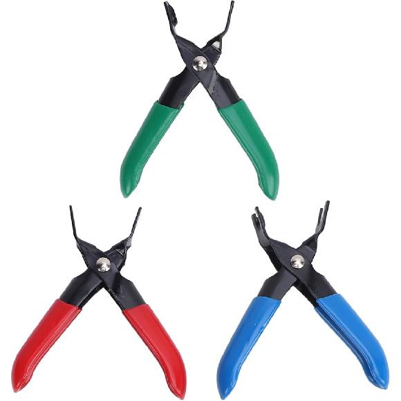 Fuel Line Disconnect Pliers, 3PCS Fuel and AC Line Disconnect Pliers, Ergonomic Hose Remover Pliers Set Quick Disconnect Release Removal Tool for