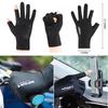 1 Pair Outdoor Use Sport Fishing Gloves Touch Screen Thin Anti Uv Safety Gear Motorcycle Racing Gloves Ice Slip Breathable