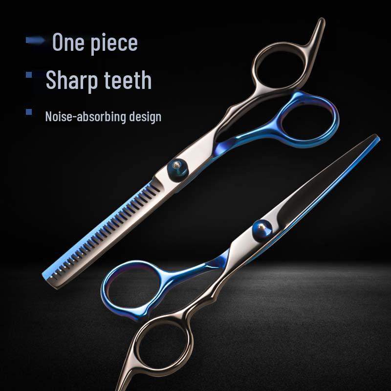 Hairdressing Scissors: Straight, Serrated, Thinning, Choppy - Barber Shop Styling Tools