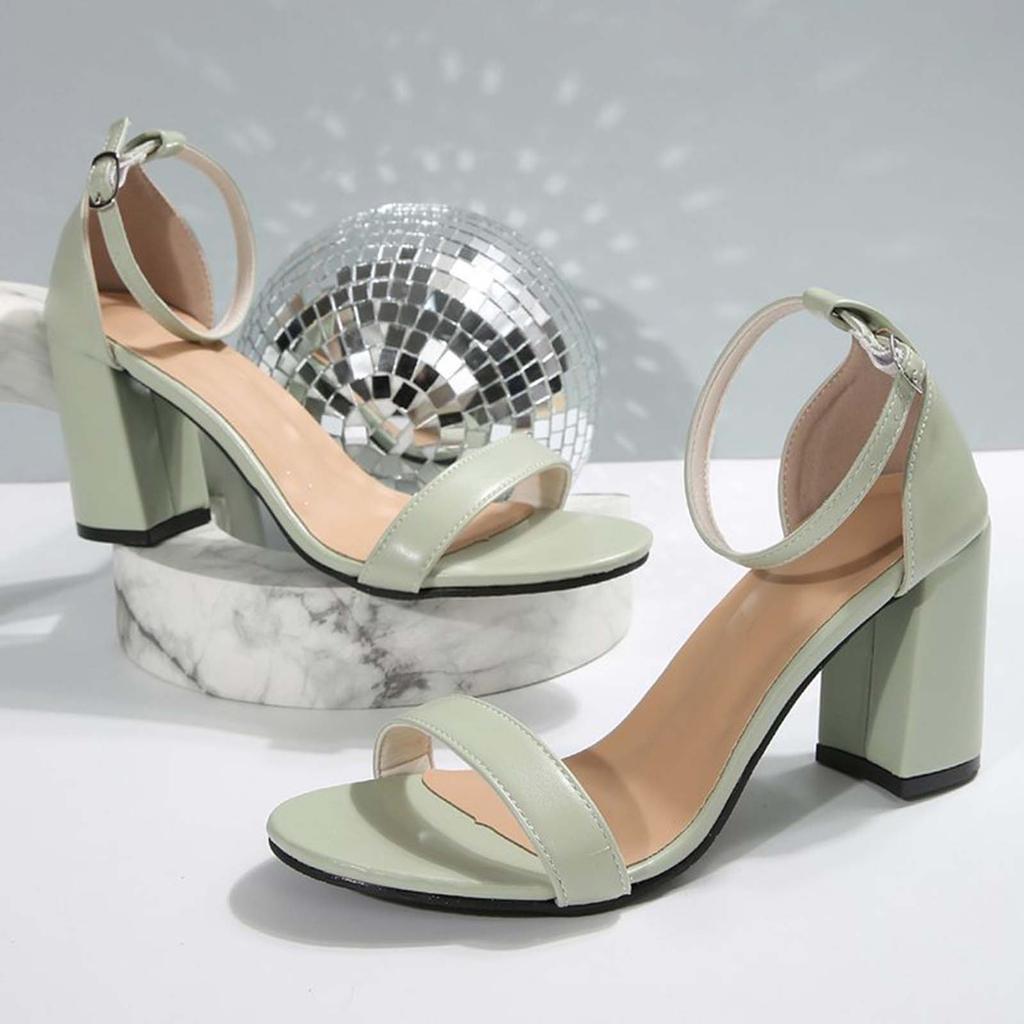 Απαλές Παραλιακές Οικιακές Απλές Σανδάλια Γυναικεία Παχιά Ψηλά Τακούνια Ανοιχτό Toe Μπλοκ Φόρεμα Νυφικό Πάρτι Γάμου Σανδάλια Zapatos Para Mujeres