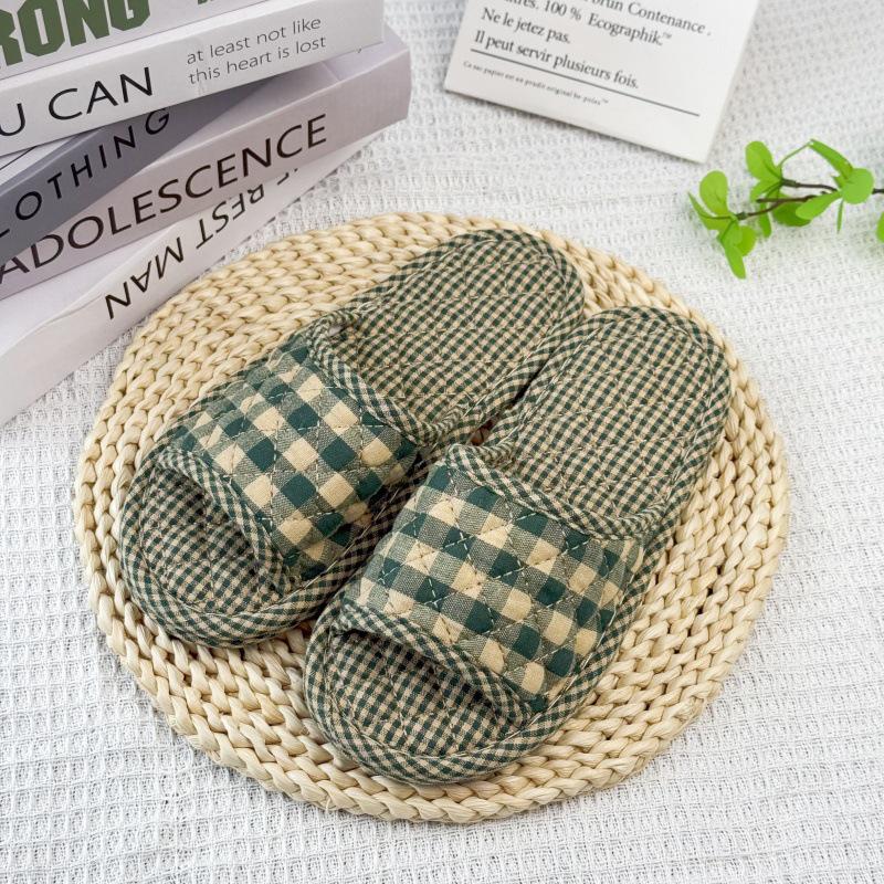 2025 Unisex Linen Slippers: Silent, Non-slip Cotton for All Seasons, Ideal for Home and Indoor Wooden Floors.