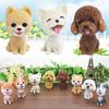 Gift Wobble Head Dolls Resin Shaking Head Dog Nodding Puppy Toys Bobblehead Dog Car Ornaments