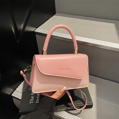 Fashion Sense Retro Small Square Bag Niche Design Women's Armpit Bag Retro Maillard Commuter Shoulder Small Square Bag
