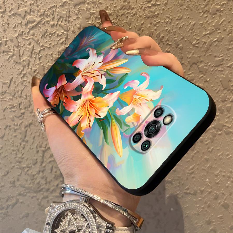 Simple Flower Funda Phone Cover Case for Xiaomi Poco F8 X3 X4 X5 X7 Pro C50 C61 C71 C75 M3 M4 M7 F3 M5 F1