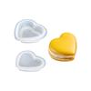 Round Heart Shaped Silicone Mould Chocolate Dessert Candle Maker Reusable Flexible Baking Accessory Easy Cleaning