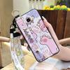 Soft Case Protective Phone Case For Samsung Galaxy J510/J5 2016/J5108 Wrist Strap Cartoon Cute Back Cover Silicone Ring