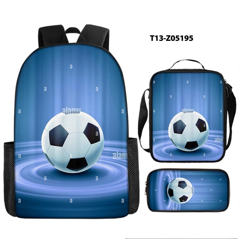 Football Backpack Student School Bag Painted Printing Anti-splashing