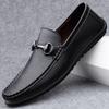 Fashion 2025 New Men Genuine Leather Loafers Non Slip Office Shoes Breathable Outdoor Slip on Flats Casual Shoes Man Dress Moccasins