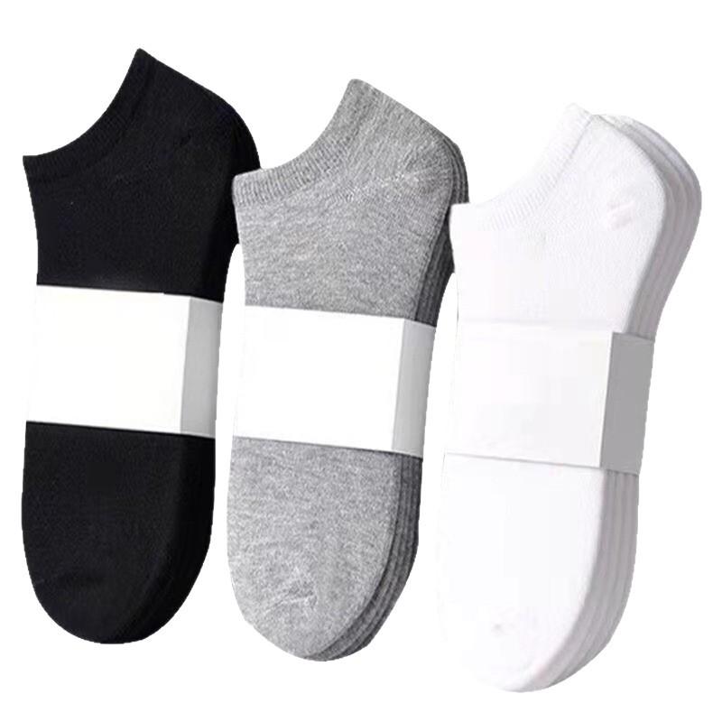5 Pairs/Lot Low Cut Women Socks Solid Color Black White Gray Breathable Sports Socks Short Socks for Women