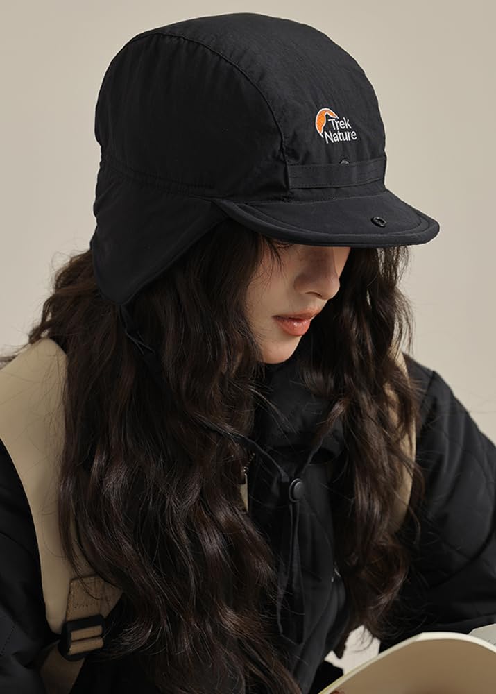 Clape Winter Hat with Solid Light Rain Short Inner for Autumn and Outdoor and and Earflaps, Water-Repellent, Lightweight, Color, Protection, Brim,