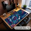 Fish Ocean Theme Custom Mouse Pad Personalized With Name Text Customized Desk Mat For Office Home Decor
