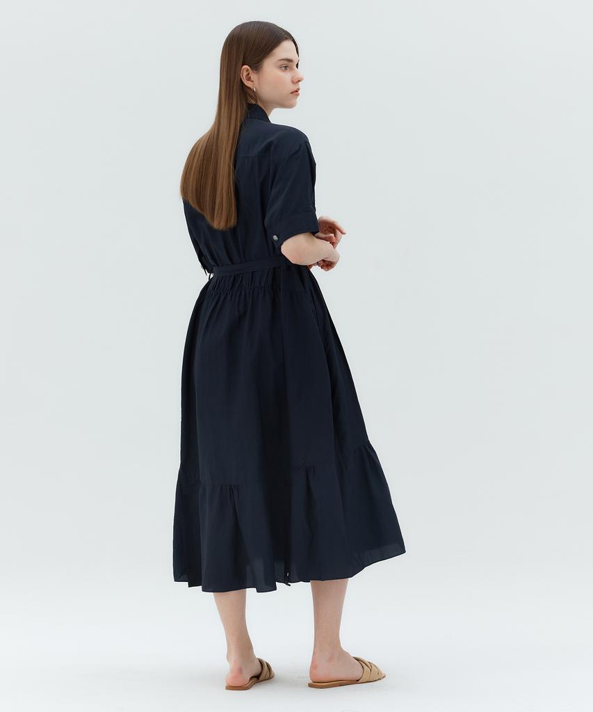 MIND BRIDGE WOMEN [W] Belted Shirt Dress Myop3202
