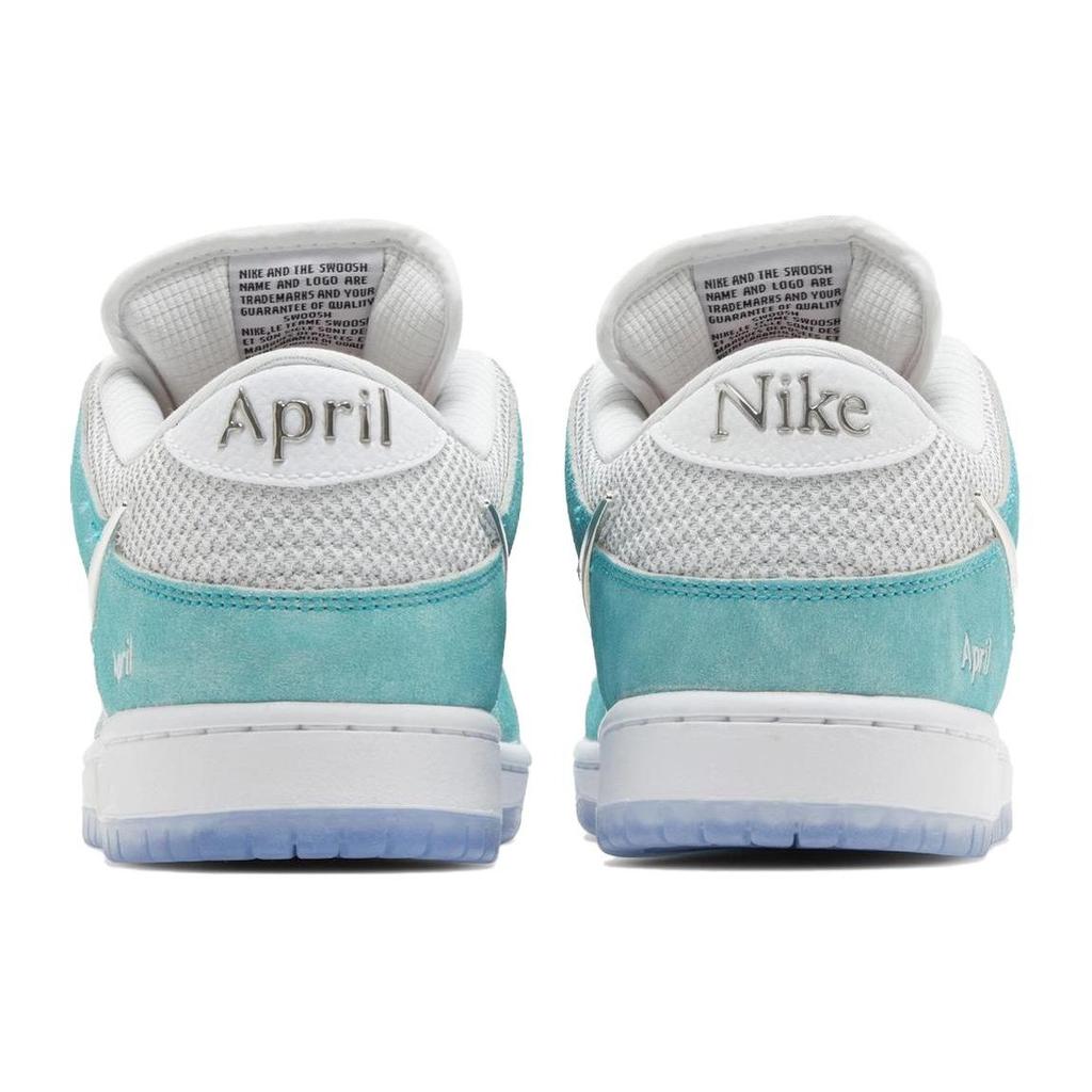April Skateboards X Nike Dunk Low SB Turbo Green Unisex Sneakers Metallic-Silver FD2562-400