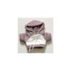 Bicolor Hoodie 10cm Plush Doll Outfit Mauve Costume Accessory for Kpop Doll Collectors