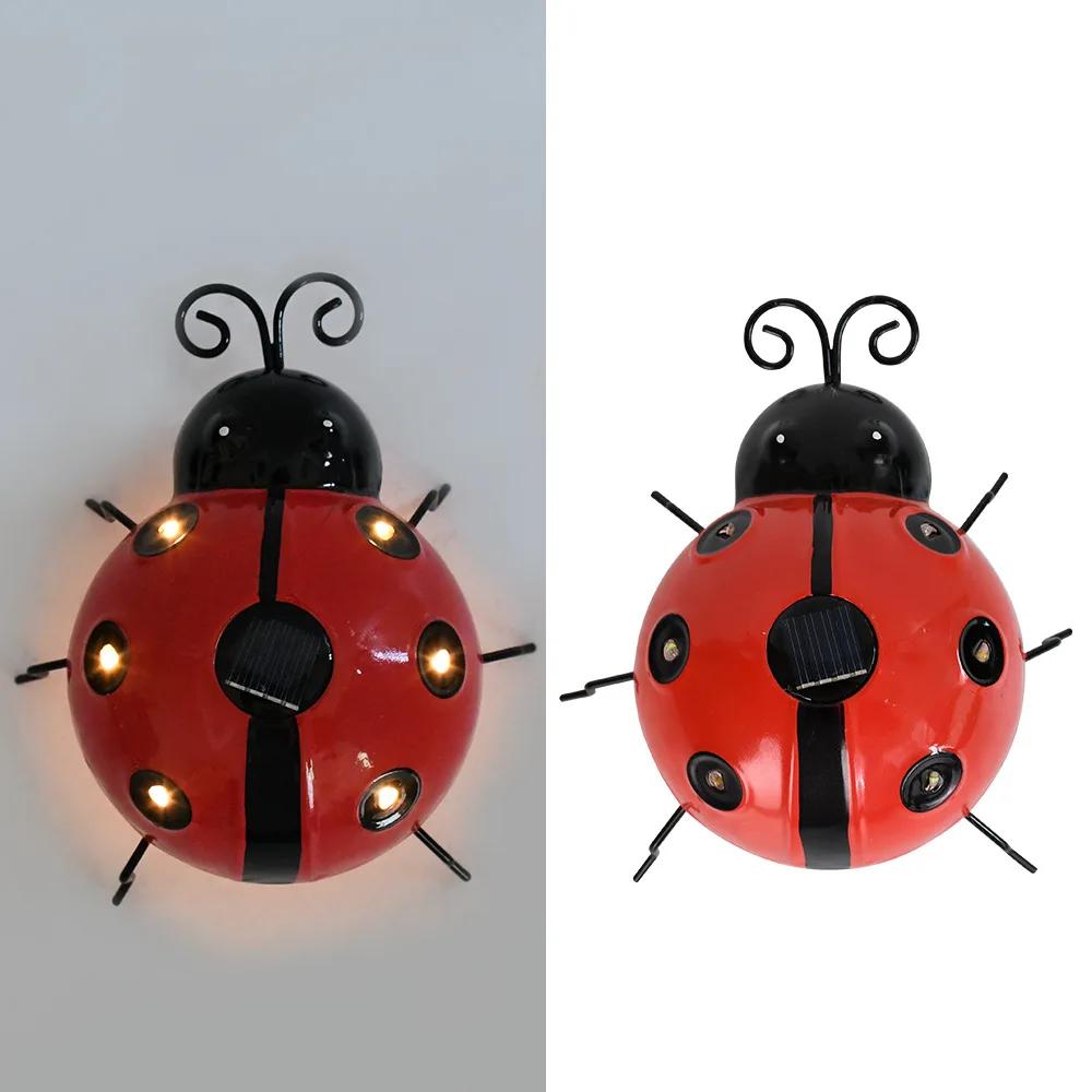 

Garden luminous seven-spotted ladybug decoration, solar-powered seven-spotted ladybug ornaments, seven-spotted ladybug figurines теплим білим кольором