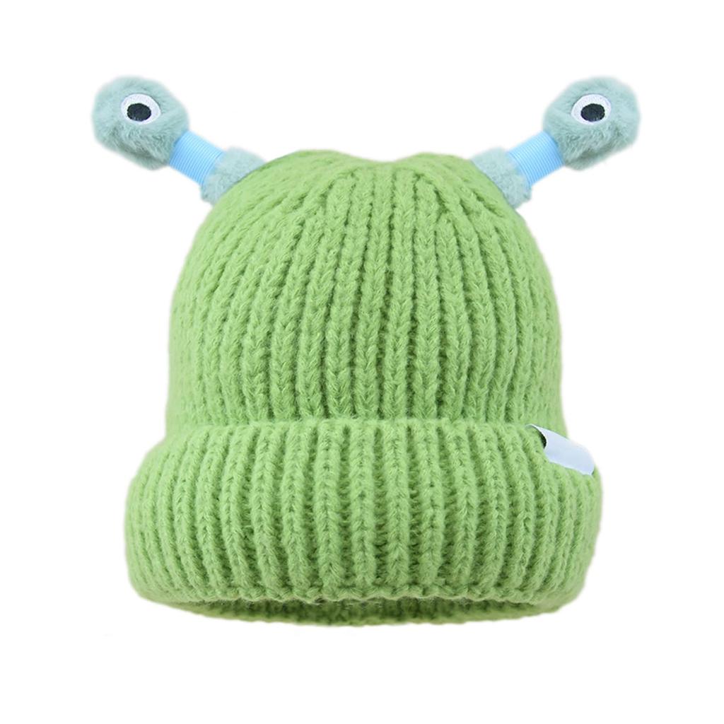 Winter Light-up Antenna Baby Knitted Hat, Cute Cartoon Knitted Cap, Windproof Baby Hat For Children And Infants