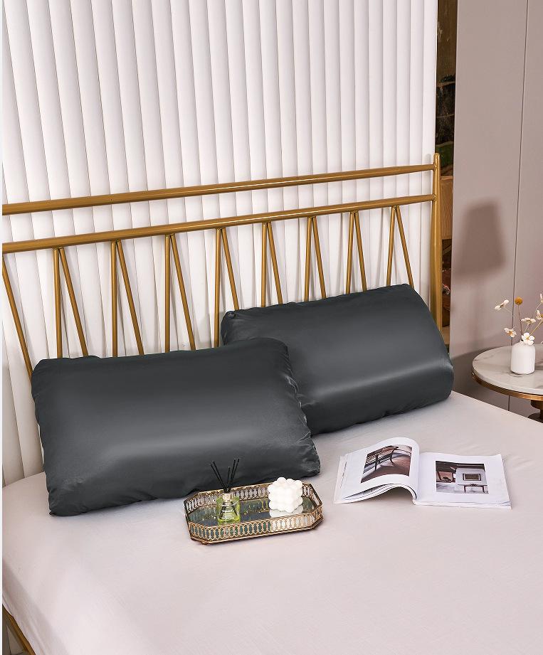 Imitation Silk Elastic Band Satin Pillowcase - Multi-color Options Available