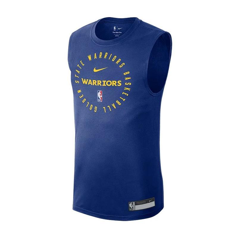 

Nike X NBA Collaboration Golden State Warriors Training Breathable Casual Sleeveless Basketball Jersey Men jersey Blue HF1870-495 L