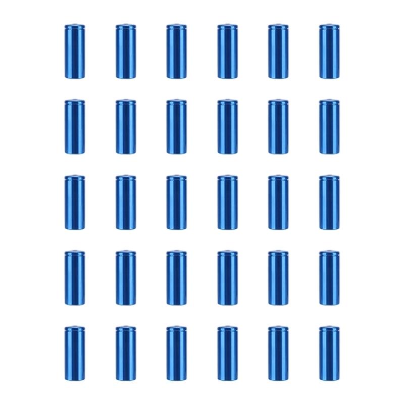 30Pcs Aluminum Alloy Bike Cable End Cap Mountain Bicycles Brake End Cover Cable Tip Brake Wire End Cap Easy to Install