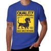 Quality German Engineering - Dachshund Dog Humor T-Shirt Korean Fashion Aesthetic Clothing Men T Shirts