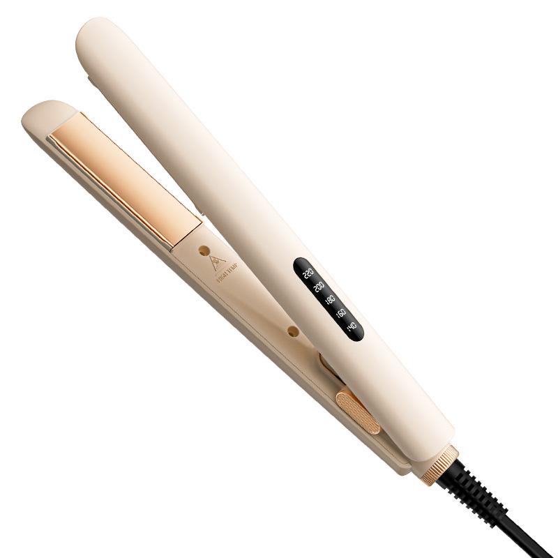 Digital LCD Hair Straightener and Curler: Multi-Speed Temperature Adjustment Dual-Purpose Electric Styling Tool