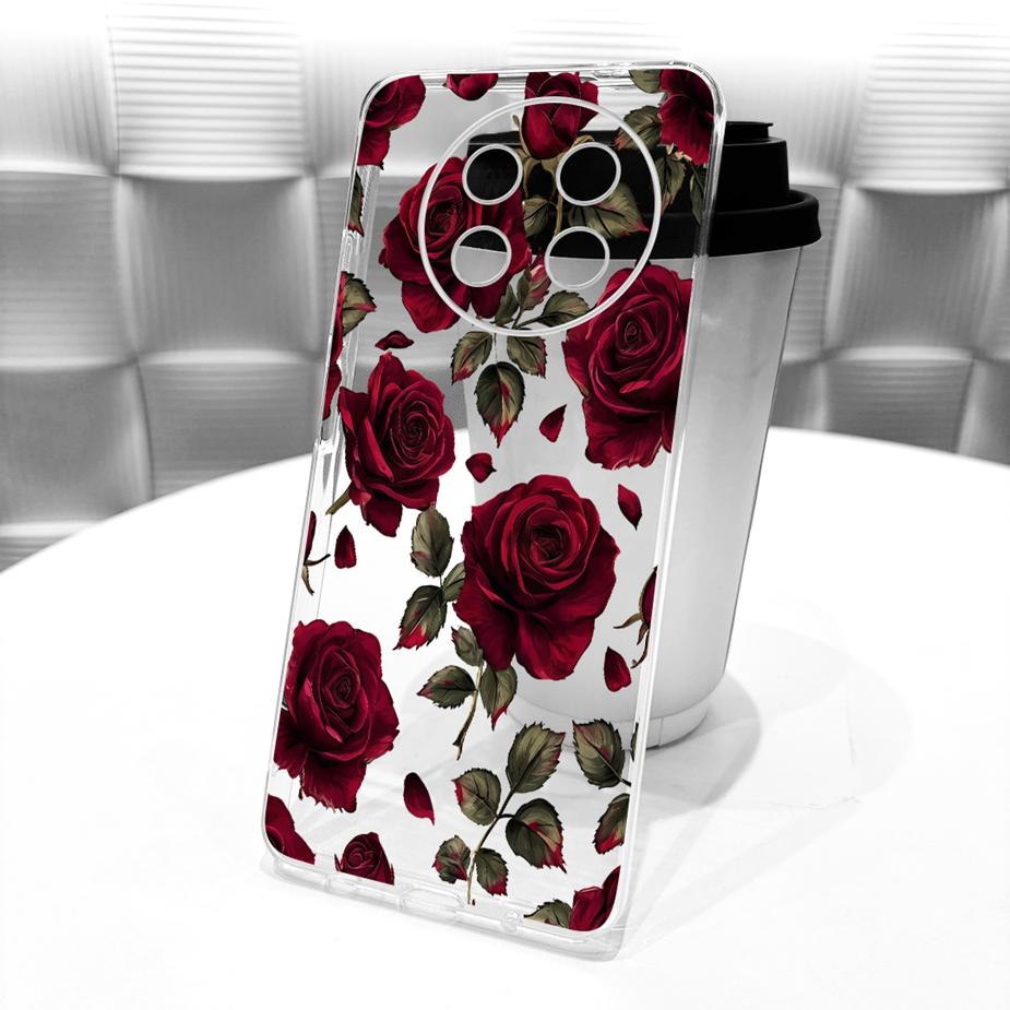 For Huawei Nova Y91 Case STG-LX1 STG-LX2 Stylish Bow Flowers Painted Cover Soft Silicone Case For Huawei Nova Y91 NovaY91 Fundas