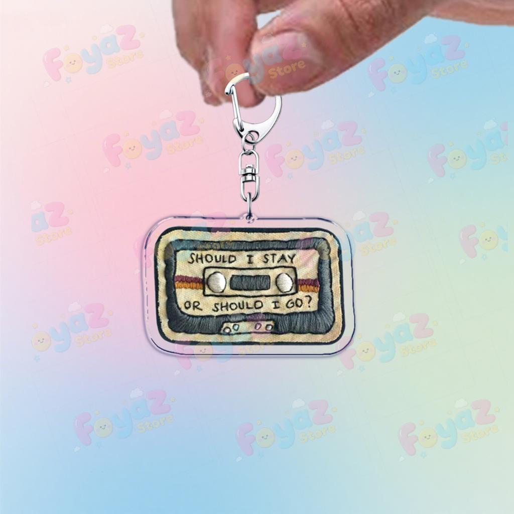 Tv Show Will Byers Keychain for Accessorie Bag Eleven Joyce Byers Art Hellfire Charm Keyrings Jewelry Friends Club Gifts