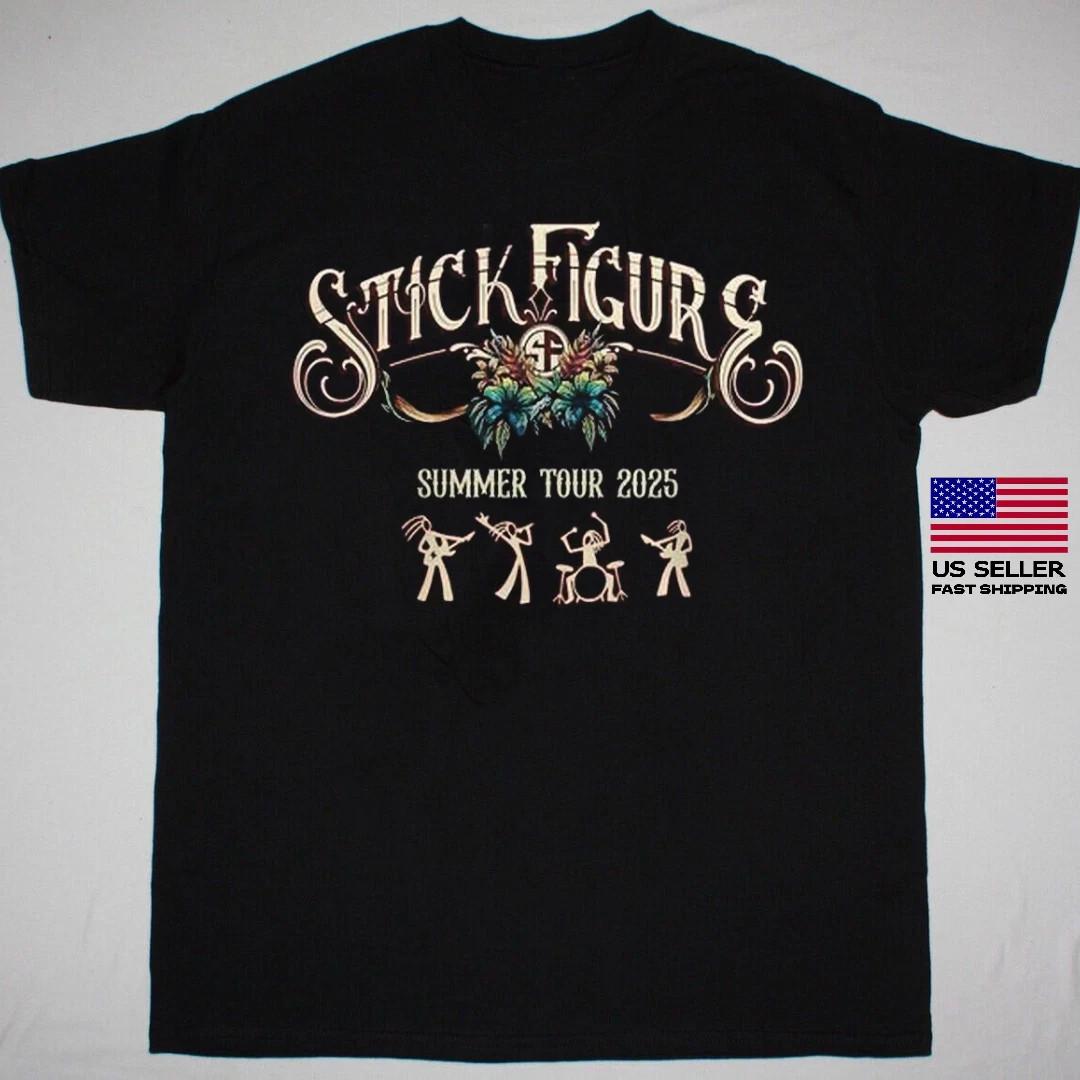 Hot Sale Stick Figure Band Summer Tour 2026 Logo T Shirt Black All Size XXXXL