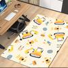 excavator Printed Carpet, for Office Chair Living Room Bedroom Kitchen Room Decor Gifts.