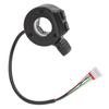 Electric Scooter Throttle Finger Throttle with Power Switch Speed Control Throttle Replacement Part for Electric Bicycle