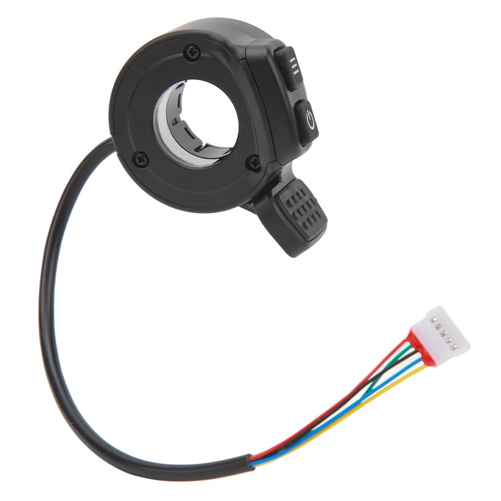 Electric Scooter Throttle Finger Throttle with Power Switch Speed Control Throttle Replacement Part for Electric Bicycle